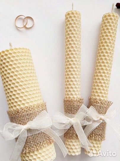 Свечи из вощины/ семейный очаг/аксессуары