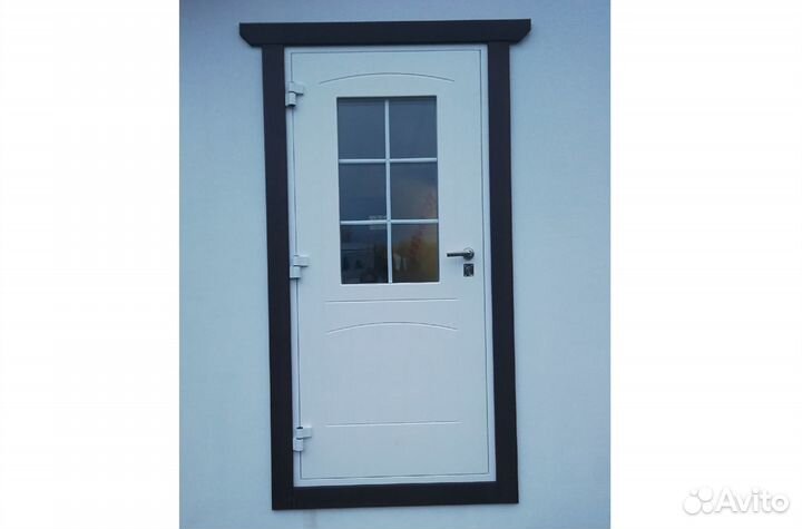 Деревянная входная утеплённая дверь. Север-М8