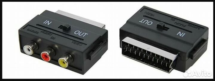 Переходник штекер scart - 3 RCA