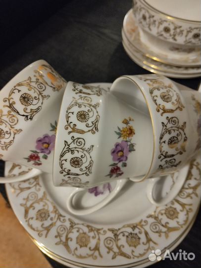 Чайный сервиз MZ фарфор(Чехословакия) винтаж