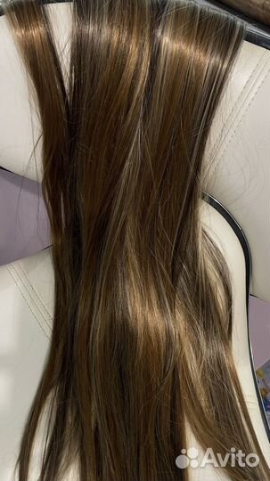 Волосы на заколках