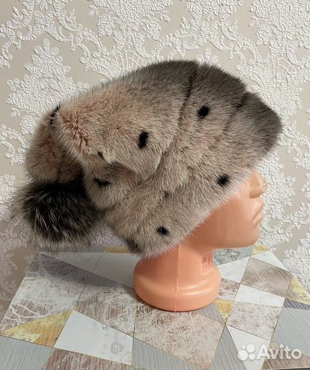 Шапка норковая от Анны Волошко. Эксклюзив