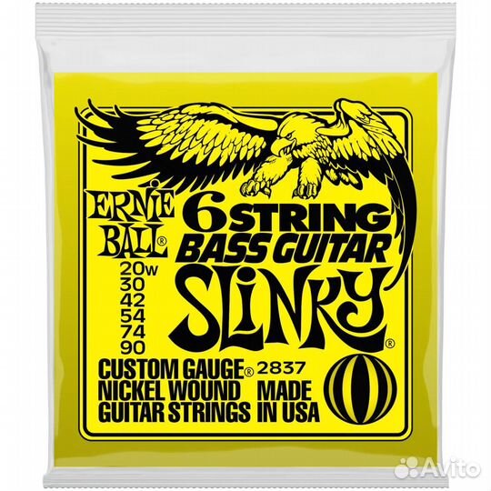 Струны для шестиструнной бас-гитары Ernie Ball 283