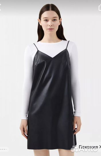 Кожаное платье befree M