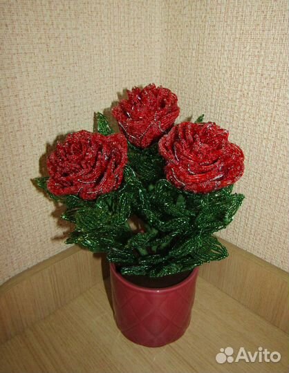 Цветы и деревья из бисера