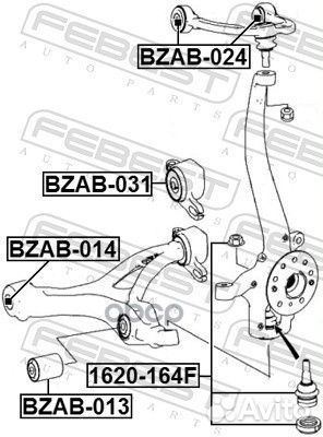 Сайлентблок bzab-031 bzab-031 Febest