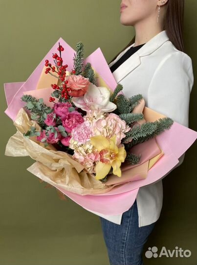 Букет цветов «Снежная королева»