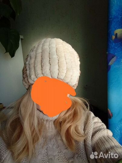 Шапка из стриженного бобра ручной работы