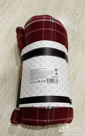 Флисовый плед новый 180 на 200 см