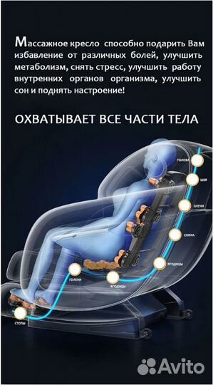 Массажное кресло новое