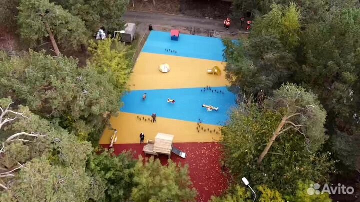 Покрытие из резиновой крошки