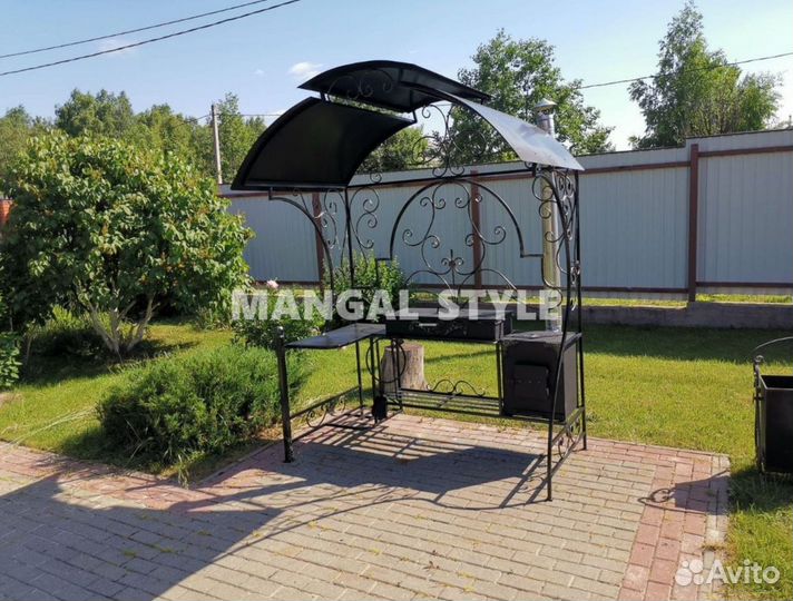 Мангал с печью