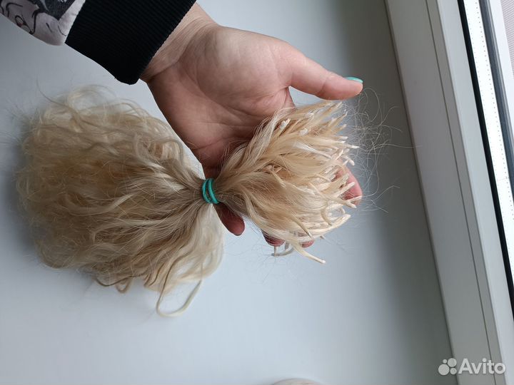 Волосы для наращивания 50 см блонд