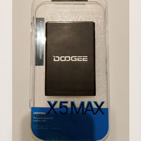 Аккумулятор Doogee X 5 MAX+Защитное стекло