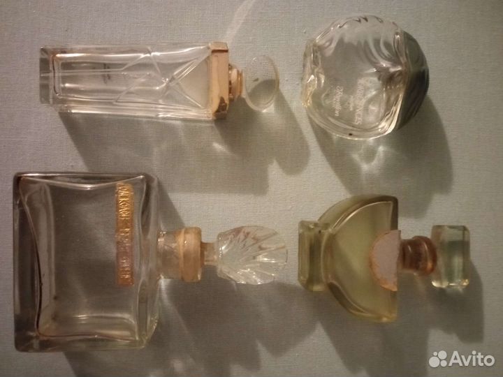 Коробка, флаконы от винтажных духов СССР и Франции