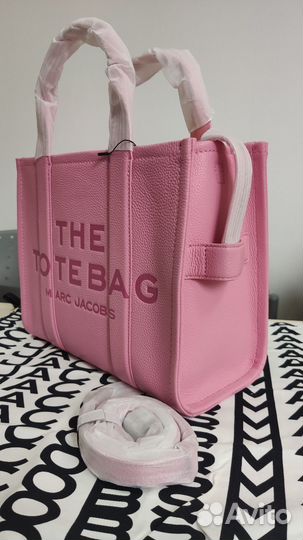 Cумка Marc Jacobs The Leather Tote Bag Candy Pink