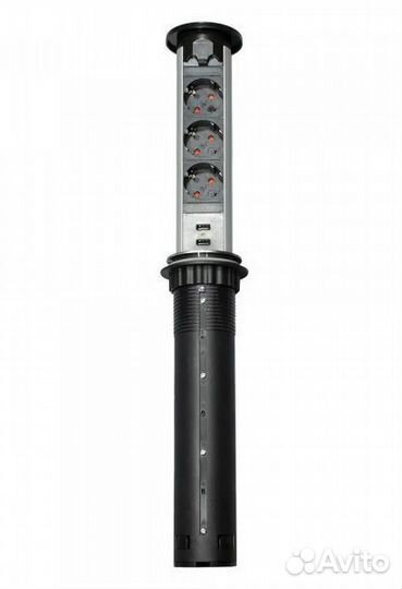 Блок розеток Моториз. вертик. POP UP auto, 3 euro