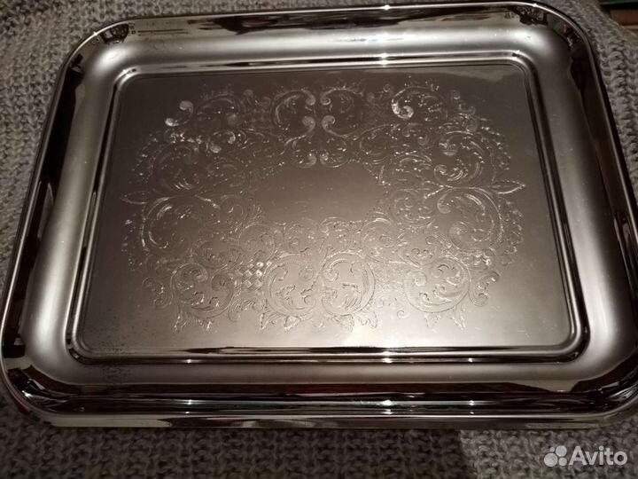 Мельхиоровый поднос СССР