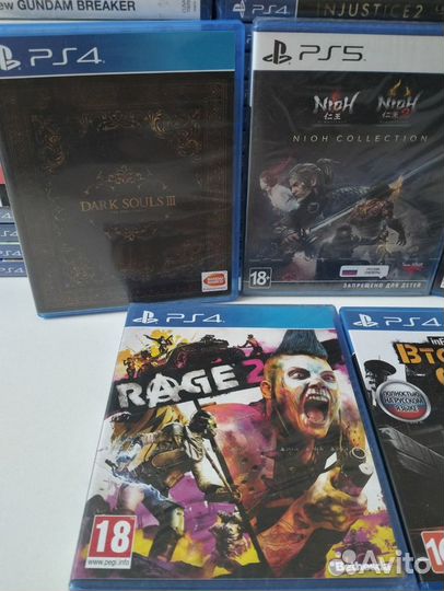 PS4 Dolmen/ Rage/ PS5 Nioh/ InFamous/ Dark Souls 3