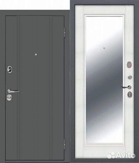 Входная дверь Порту Мдф с зеркалом