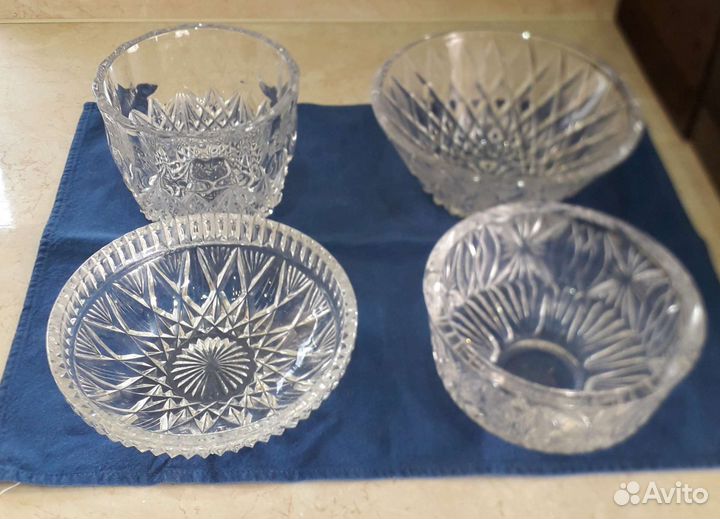 Салатники/конфетницы хрусталь СССР