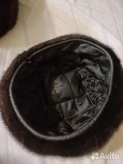 Норковый берет мягкий