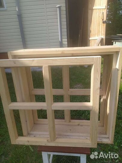 Оконный блок деревянный