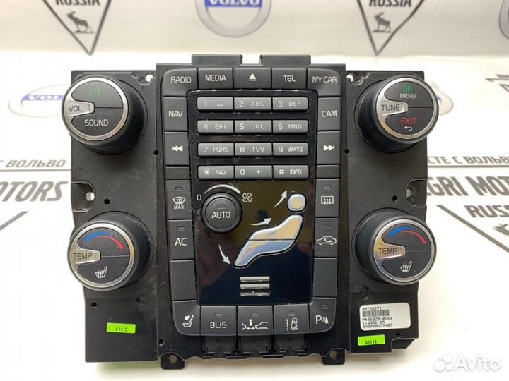 Панель управления климат контролем Volvo S60 XC60