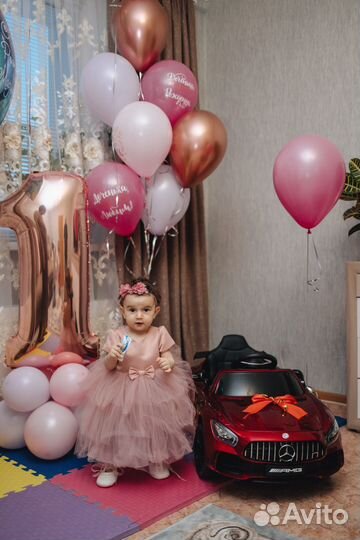 Нарядное платье для девочки 74 80