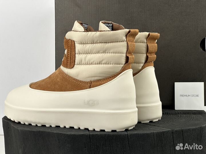 UGG Classic Mini Lace Up Chestnut Whitecap