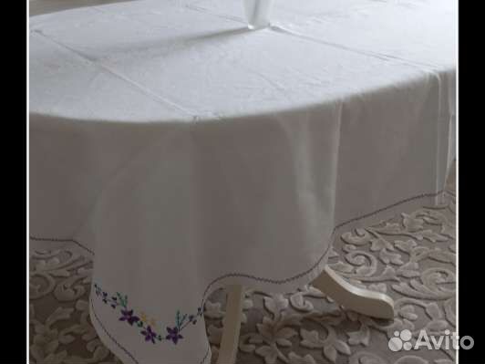 Скатерть льняная СССР