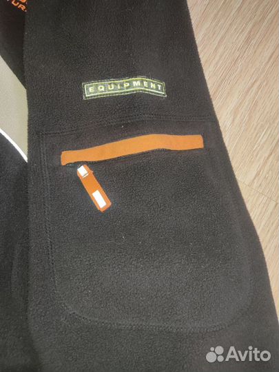Флисовая кофта 1/4 zip толстовка Adidas vintage