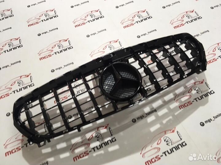 Решетка на Mercedes CLA class w117 GT Style Black
