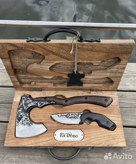 Набор мужчина на Новый год (топор+нож в кейсе)