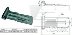 Петля для ворот фургона большая 6306034-12