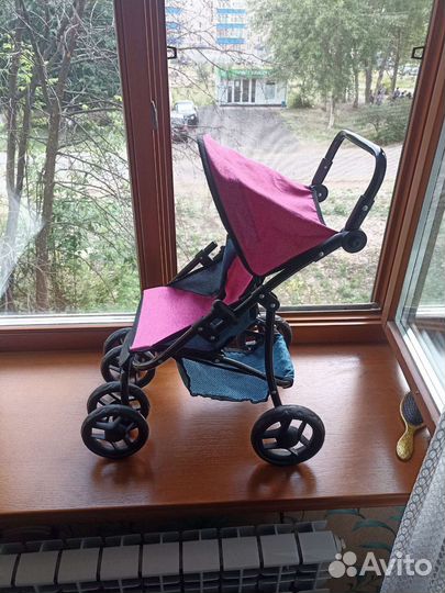 Коляска кукольная прогулочная металл Melobo