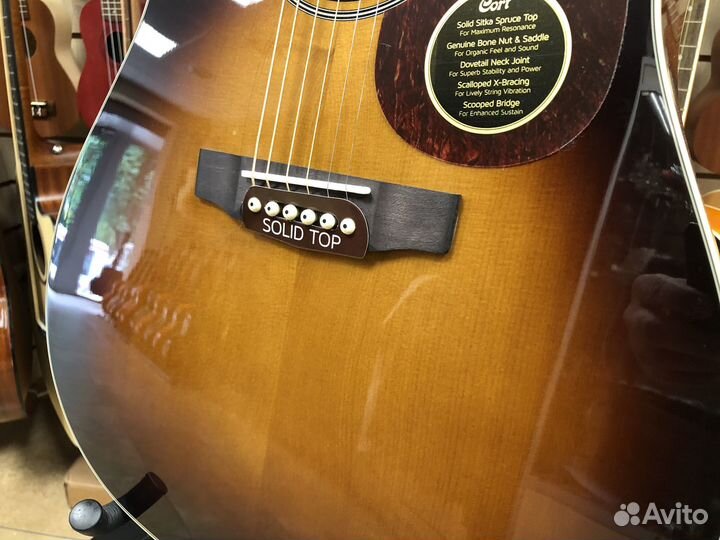 Электроакустическая гитара Cort earth100SSF-SB