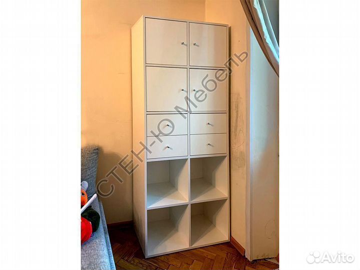 Стеллаж 2х5 (тип IKEA Каллакс) бел