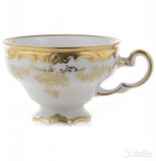 Кофейная пара Weimar Porzellan, Германия, позолота
