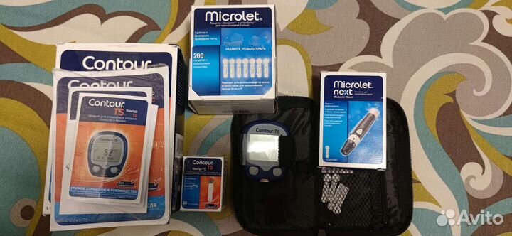 Глюкометр Контур тс+полоски+прокалыватель+ланцеты