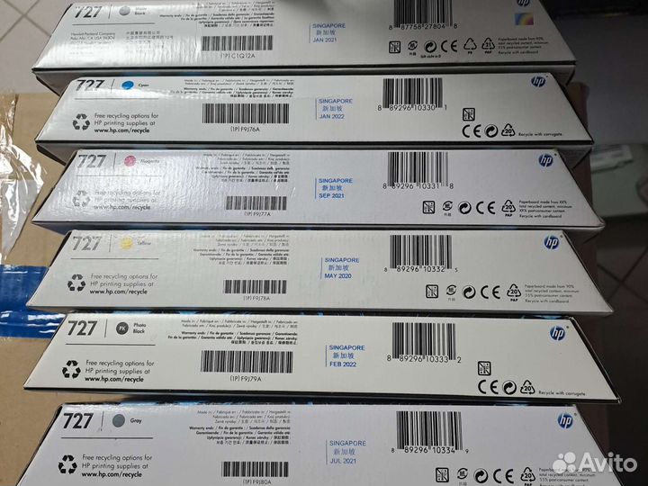 Картриджи hp 727 300ml