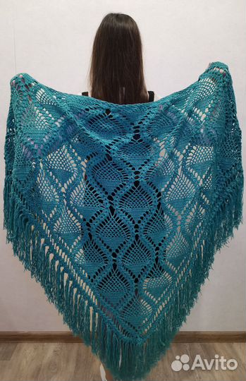 Платок-шаль, ручная работа