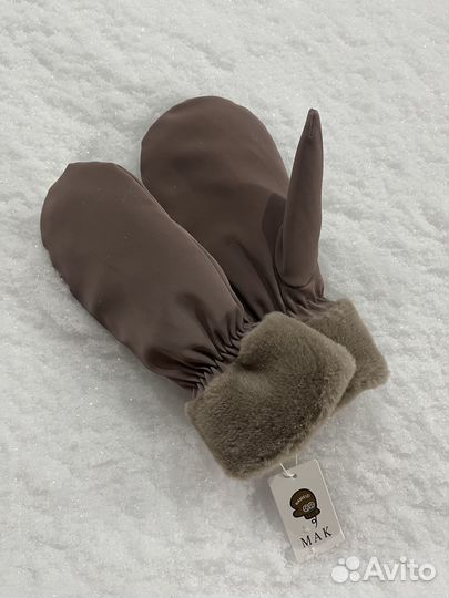 Варежки женские теплые