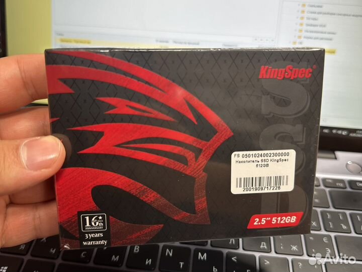 Накопитель SSD 128,256,512GB