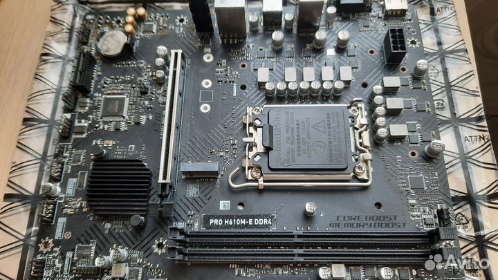 Материнская плата msi pro h610m e ddr4