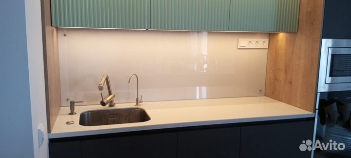 Кухонный фартукт стекло стеновая панель заказать