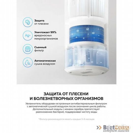 Увлажнитель Xiaomi SMART Humidifier Evaporative White EU BHR8532EU