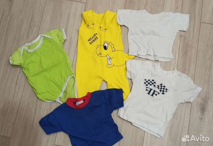 Большой пакет детских вещей 0-1год