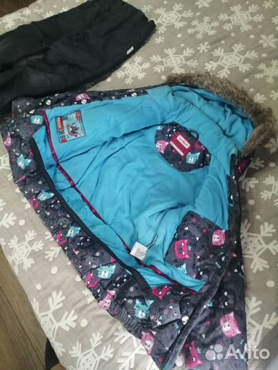Зимний костюм для девочки 128