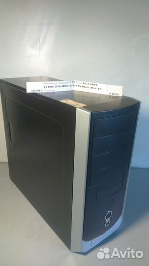 Компьютеры core E7400/2GB/HDD 250/ATX Black/Win XP